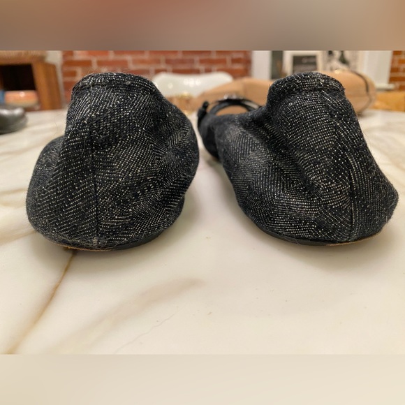 Burberry Peep-Toe Navy Canvas / Jean Ballet
Flats Shoes EU 39 - Picture 4 of 11